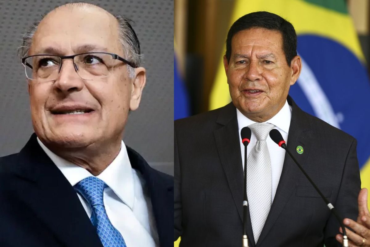 Mourão se encontra com Alckmin no Palácio do Planalto